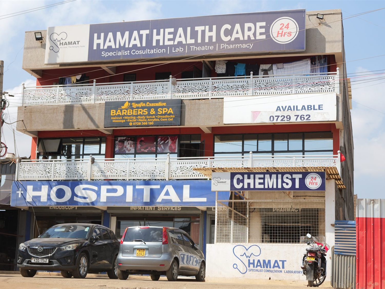 Hamat Healthcare hospital building in Membley, Ruiru