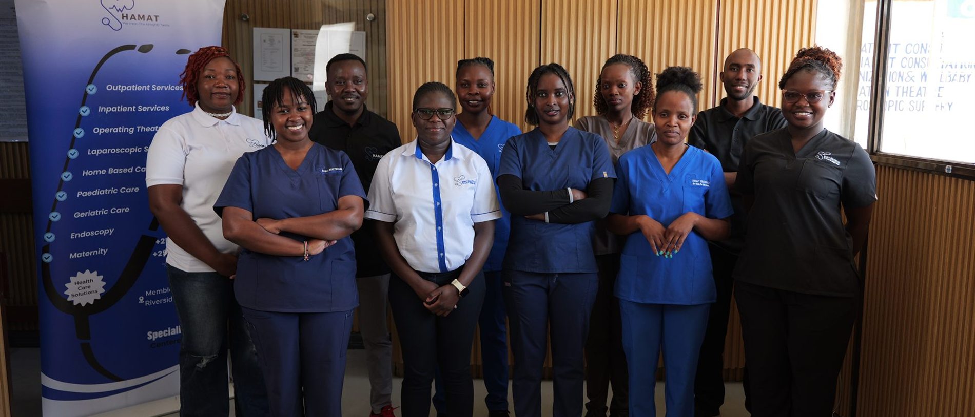 Doctors, nurses and support staff of Hamat Healthcare, Ruiru