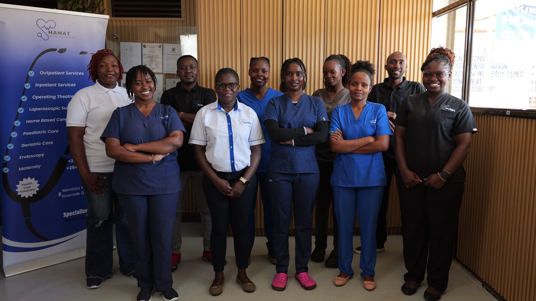 The clinical and support team of Hamat Healthcare